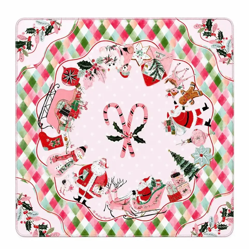 Holly Jolly Christmas Mahjong Mat