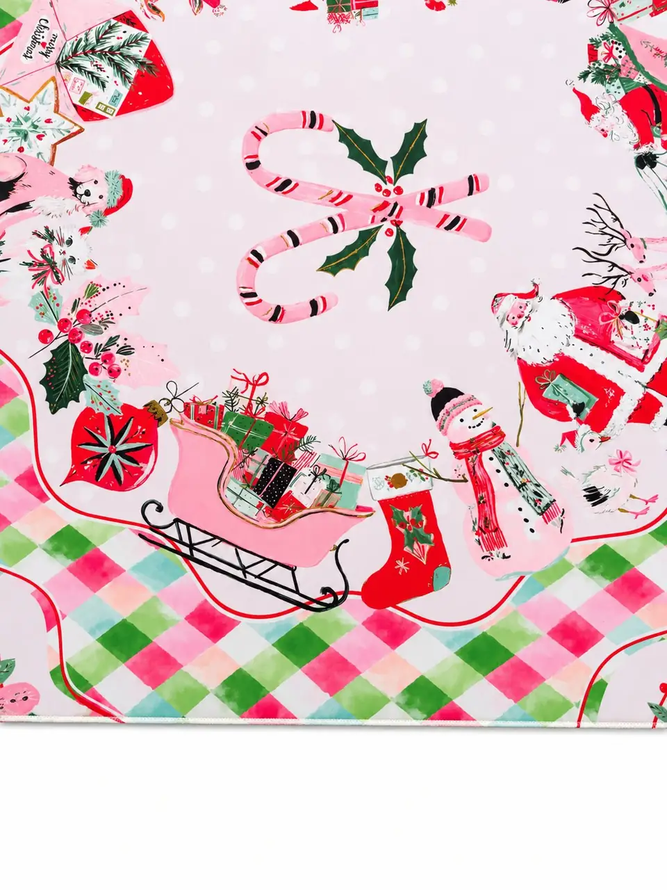 Holly Jolly Christmas Mahjong Mat, view 3