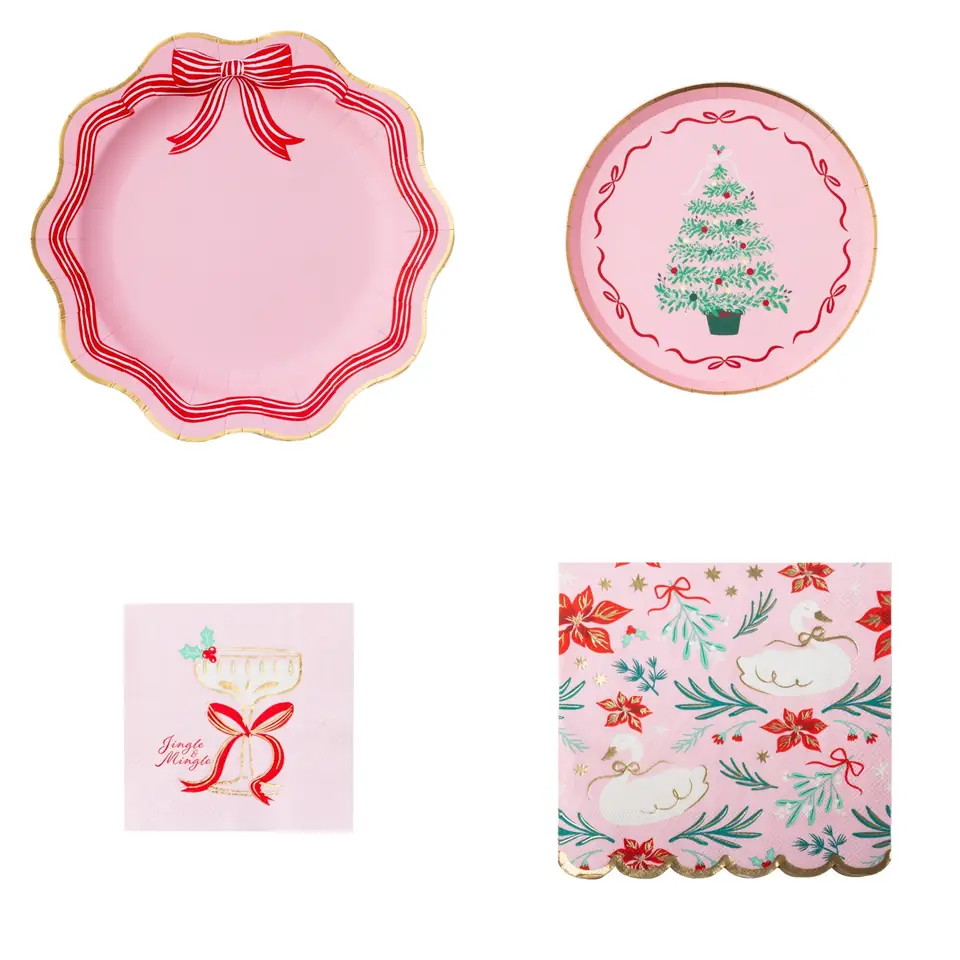 Pink Peppermint Christmas Table Kit, view 2